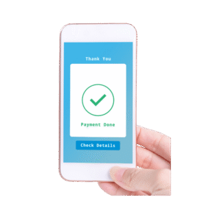 Celular con mensaje de pago aprobado representando el módulo de Tesorería del ERP PAV Solutions, con gestión de caja, bancos, pagos y flujo de efectivo
